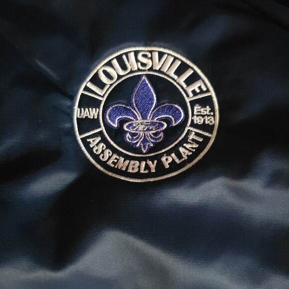 KING LOUIE Louisville UAW Assembly Plant Company Blue Vintage Jacket Sz 3XL - Picture 5 of 13